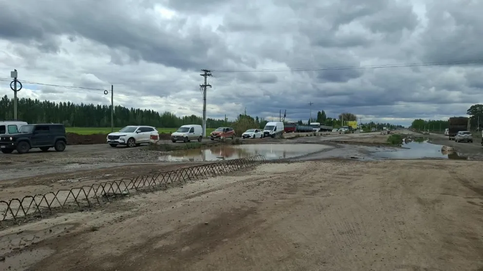 La calzada de la Ruta Nacional 22, en la zona de Puente 83/ foto cipo360