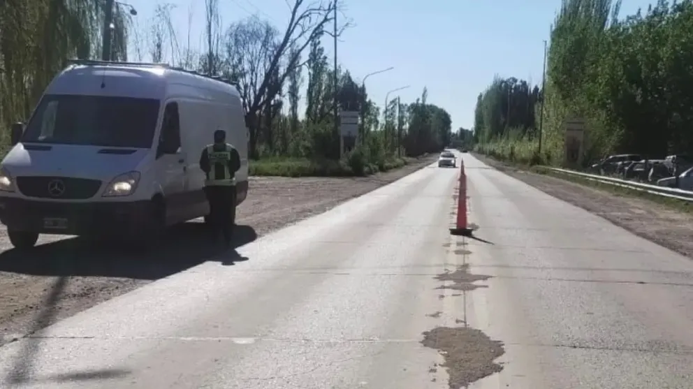 El procedimiento estuvo a cargo del Cuerpo de Seguridad Vial de Cinco Saltos / imagen gentileza