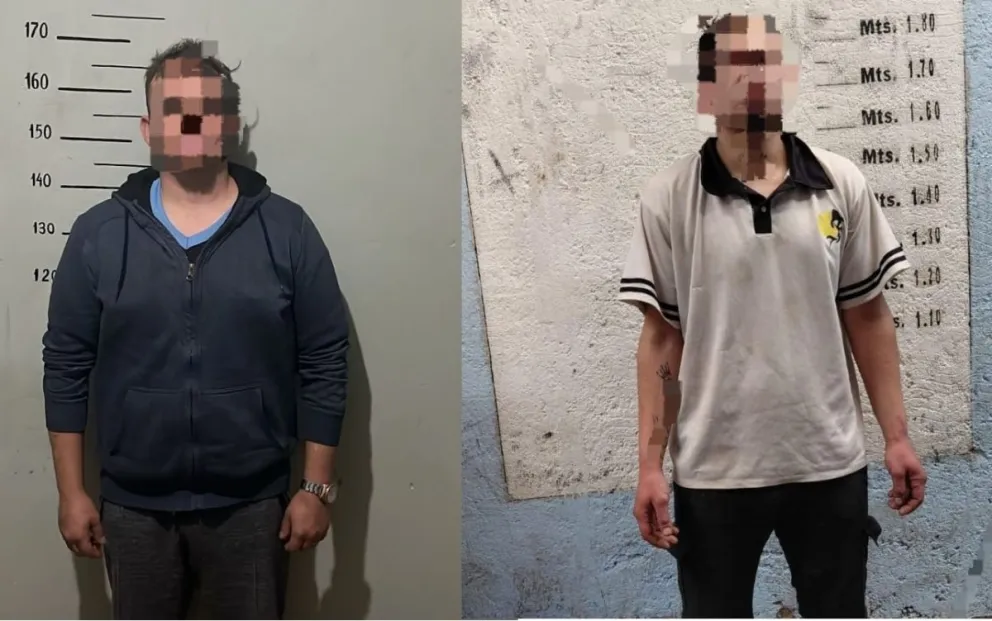 Los dos delincuentes fueron atrapados en diferentes procedimientos. Foto: gentileza Comisaría 32.