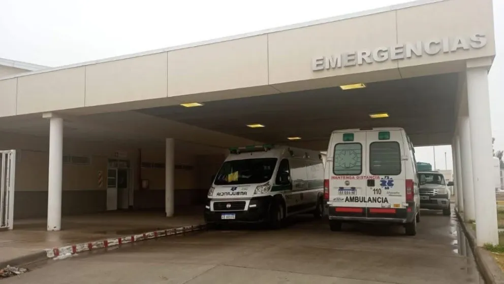 La mujer habia sido trasladada al hospital de General Roca/ foto gentileza AN Allen