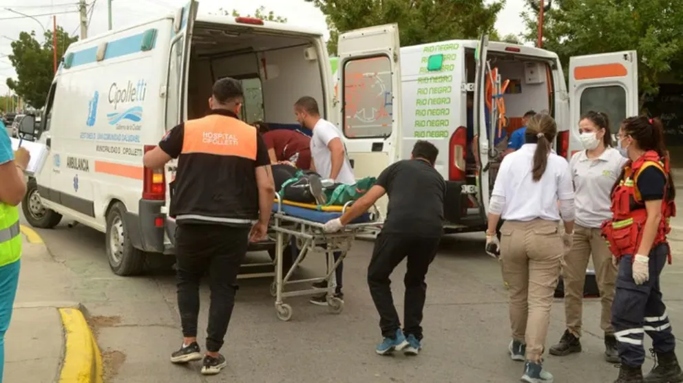 El herido fue trasladado en "código rojo" hacia Neuquén. Foto: archivo.